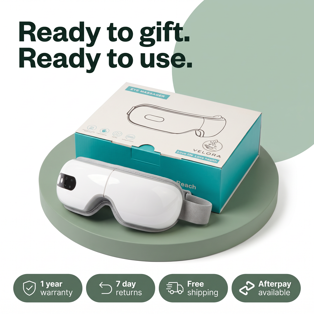 Velora Calm Heated Eye Massager